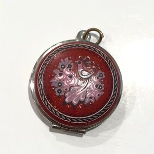 Michaela Frey Vintage Enamel Locket Pendant